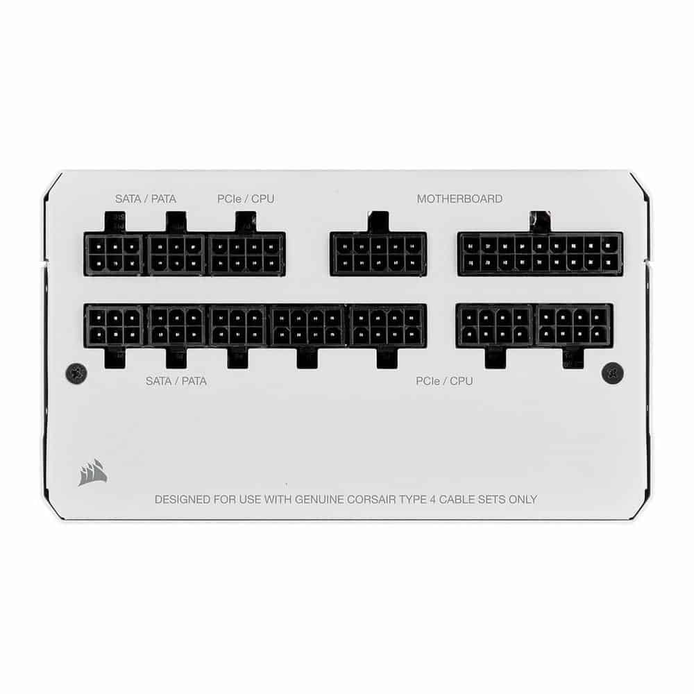 (image for) Corsair 5000D Airflow White + RM8550 White PSU + Corsair iCUE H150i RGB ELITE White AIO Bundle